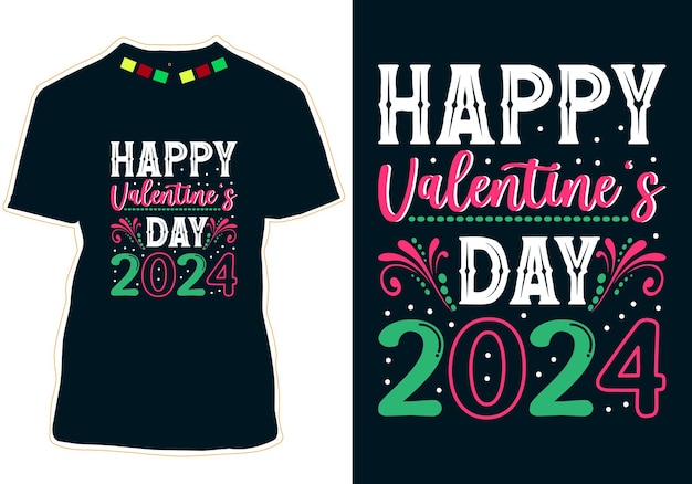 Vettore buon san valentino 2024 t-shirt design