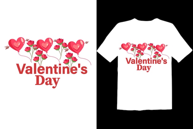 Vettore buon giorno di san valentino 2024 t-shirt design