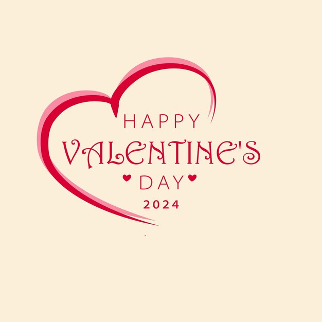 Vector happy valentines day 2024