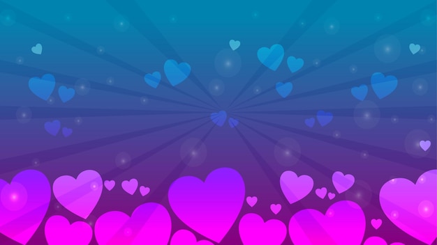 Vector happy valentines day background design template