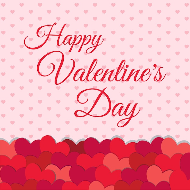 Happy Valentines Day Background Happy Valentines Day Background with Heart Shape Design