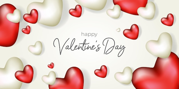 Happy valentines day background illustration design