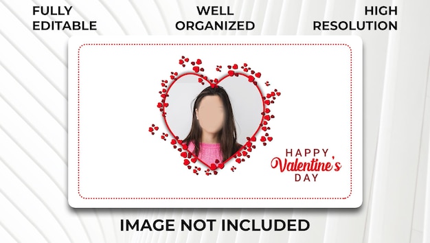 해피 발렌타인 데이 배경 포스터