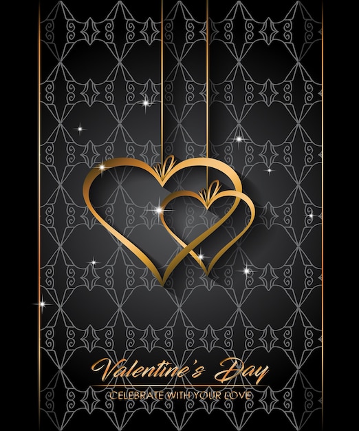 Vector happy valentines day background for your seasonal greetings