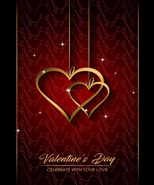 Happy valentines day background for your seasonal greetings