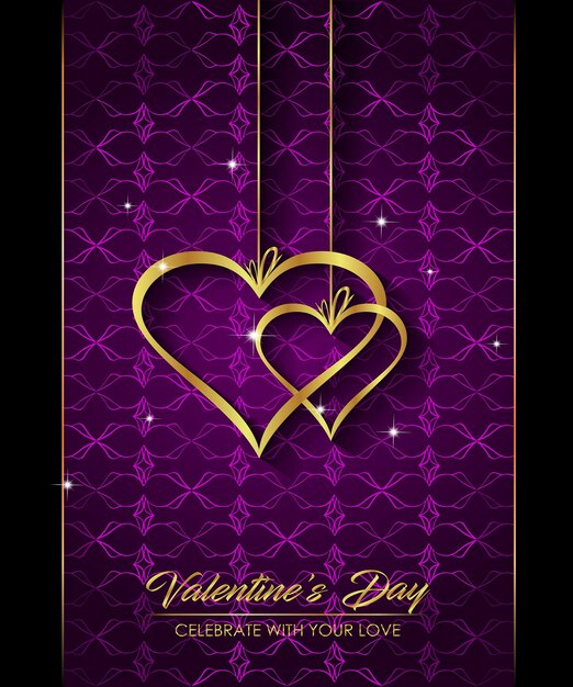 Vector happy valentines day background for your seasonal greetings