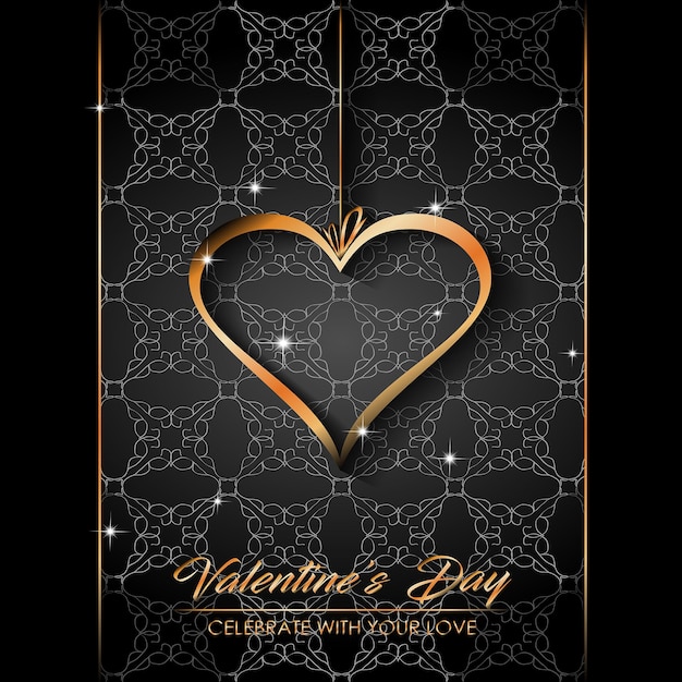 Vector happy valentines day background