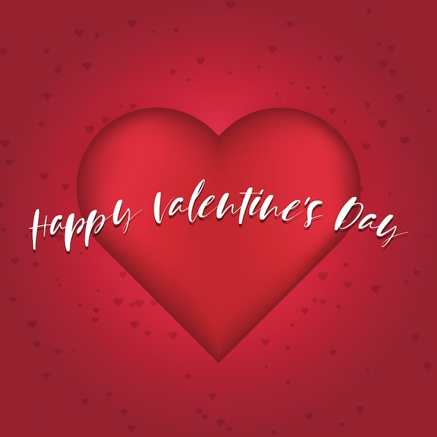 happy valentines day banner illustration