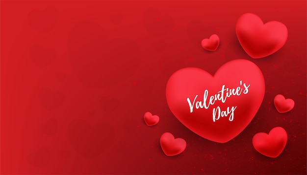 Vector happy valentines day banner vector design