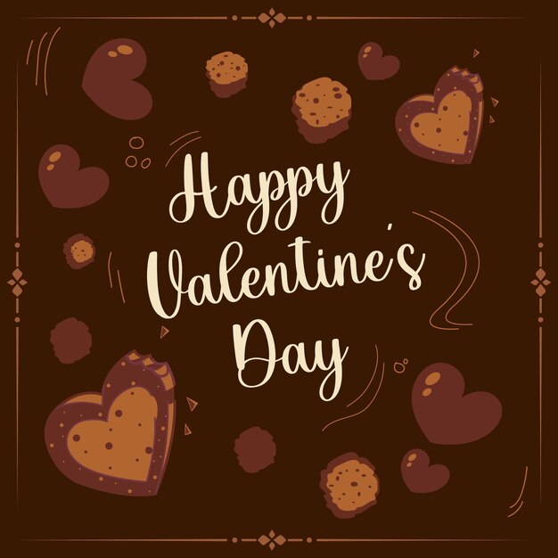 Happy Valentines day beautiful banner design template