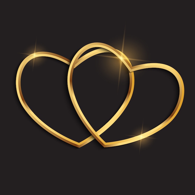 Vector happy valentines day card met twee harten. illustratie