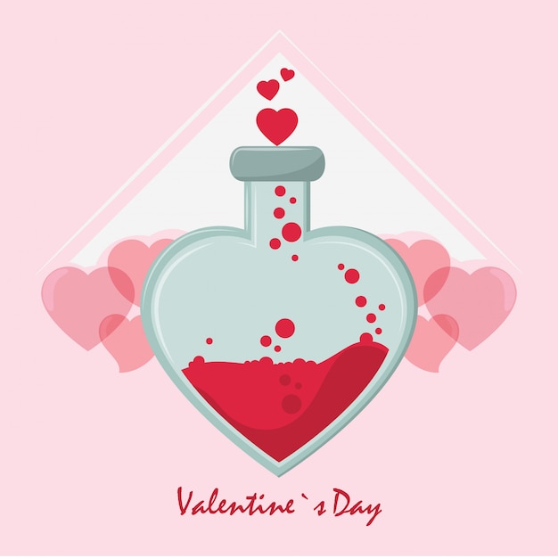 Vector happy valentines day card