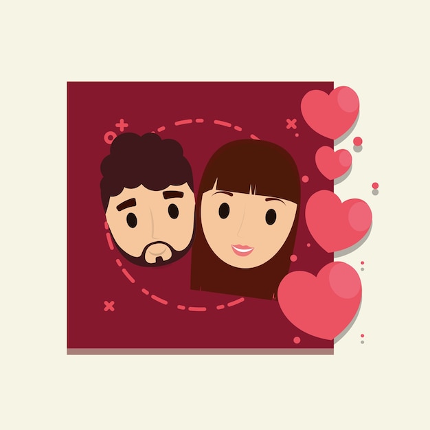 Happy valentines day design