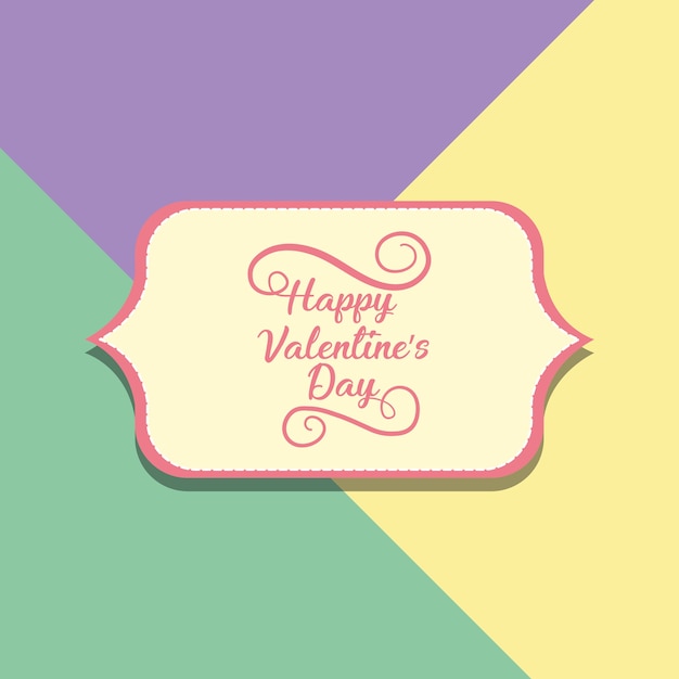 Happy valentines day design