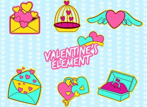 Happy Valentines Day Element