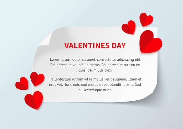 Happy valentines day flyer and banner. vector illustration.