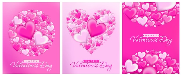 Happy Valentines Day greeting Background for banner, poster, design templates, social media feed