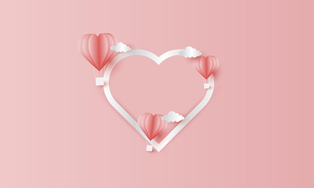 Vector happy valentines day greeting background