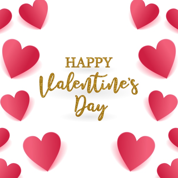 happy valentines day greeting card background elegant style