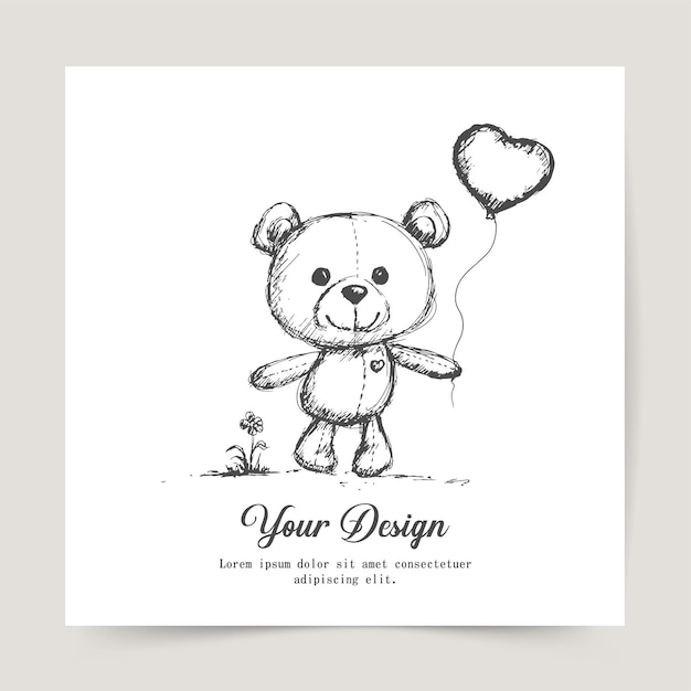 Vector happy valentines day, greeting card design,