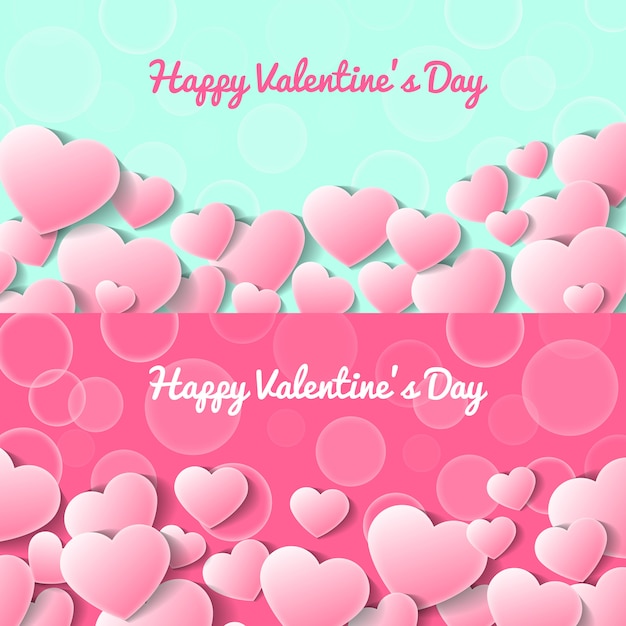 Happy valentines day greeting card templates