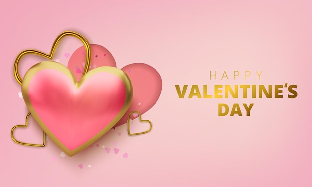 Felice giorno di san valentino biglietto di auguri