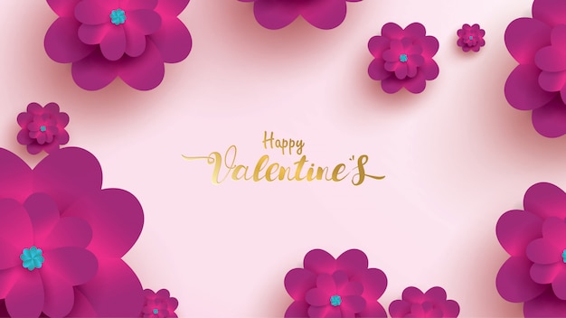 Happy valentines day greeting card