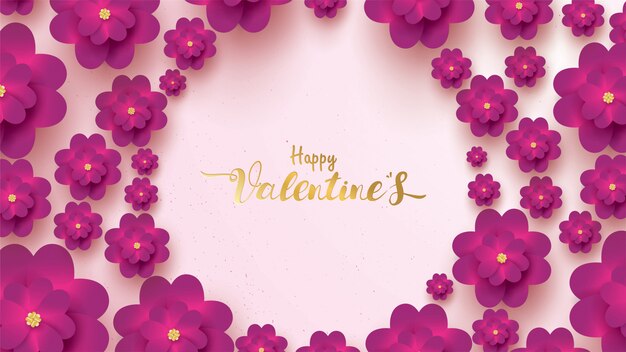 Happy valentines day greeting card