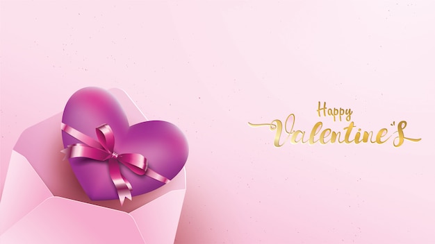 Felice giorno di san valentino biglietto d'auguri