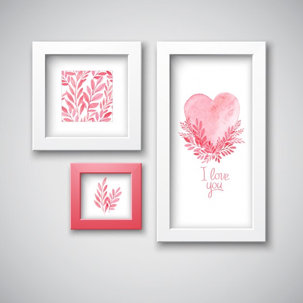 Happy valentines day greeting card