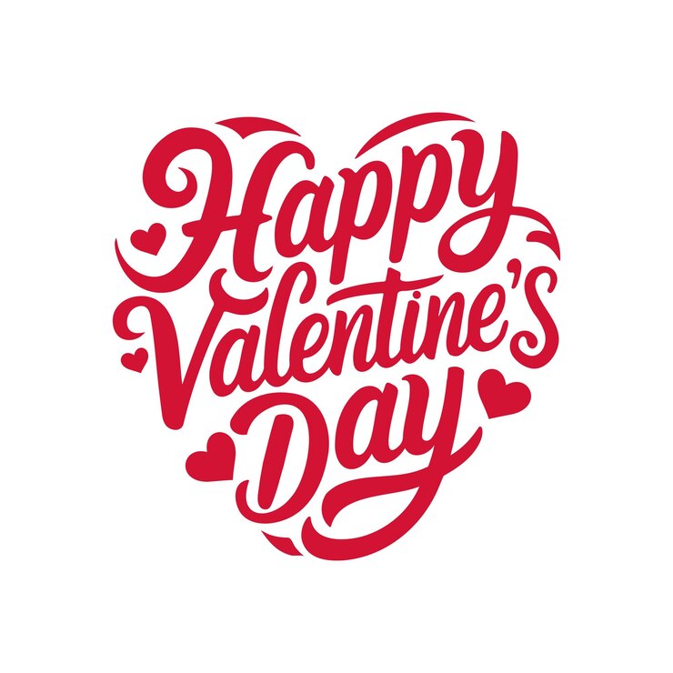 Vector happy valentines day heart
