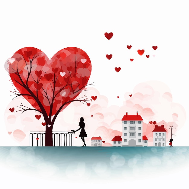 Vettore happy_valentines_day_holiday_background_vector