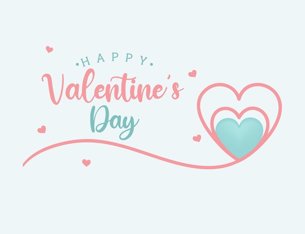 Happy valentines day Illustration Vector