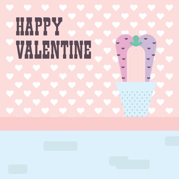 Vector happy valentines day illustration