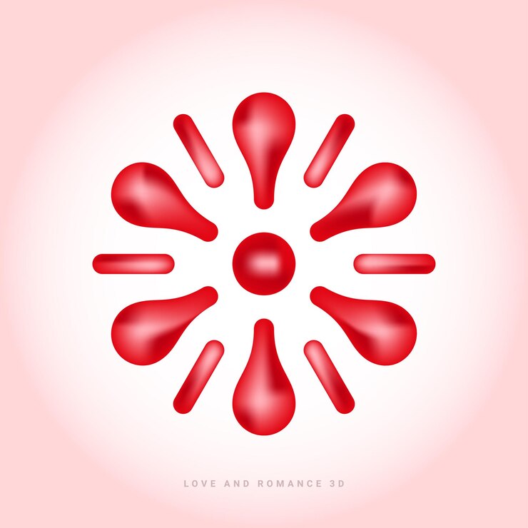 Vector happy valentines day or love heart 3d for 14th february with pride day celebration