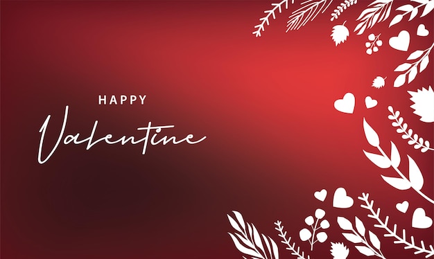 ベクトル 幸せなバレンタインデーのパターンイラスト背景2月のパーティー壁紙バナーテンプレートチラシ
