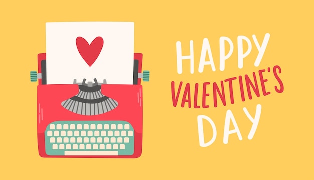 С Днем Святого Валентина Плакат или баннер с милым шрифтом, изолированные сладкие сердца. Продвижение и покупки