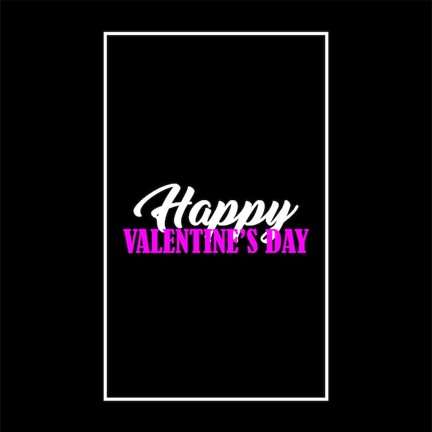 Vector happy valentines day quotes design