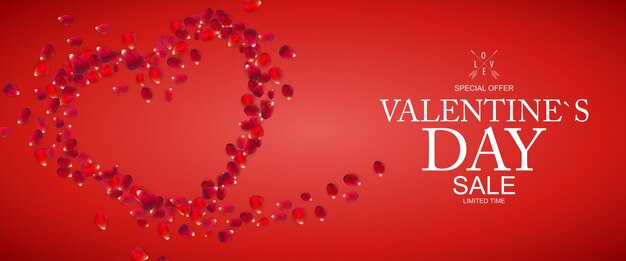 Felice giorno di san valentino vendita sfondo