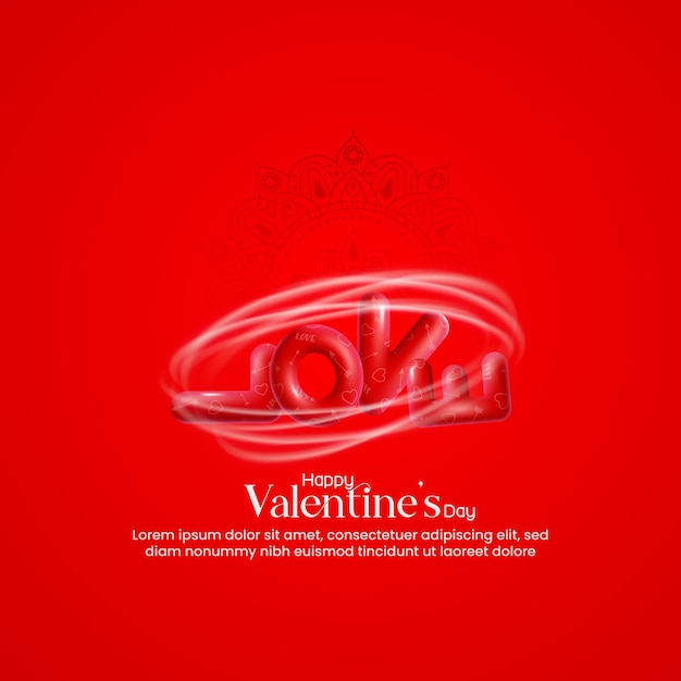 Vettore happy valentines day sale poster annunci creativi di san valentino