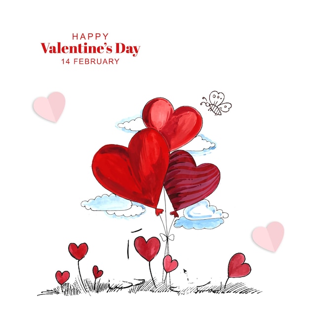 Happy valentines day social media post vector template