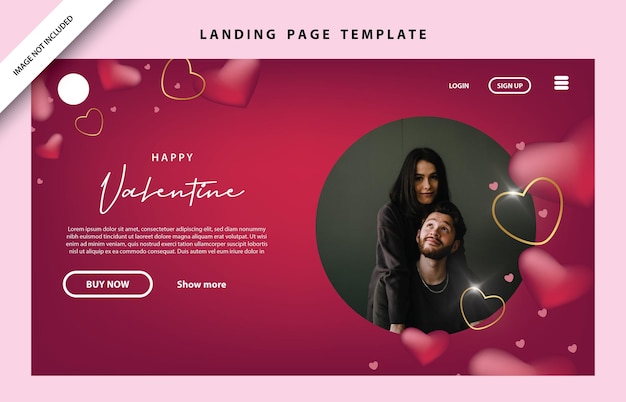 Happy valentines day social media poster banner flyer pattern event abstract layout illustration