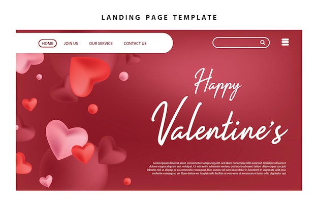 happy valentines day social media poster banner flyer pattern event abstract layout illustration