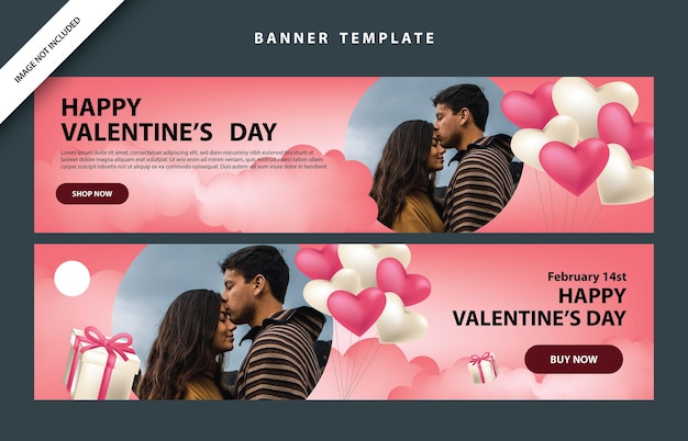 Vettore felice giorno di san valentino social media poster banner volantino modello evento layout astratto illustrazione