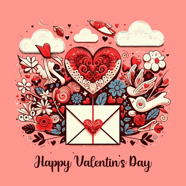Happy Valentines Day Social Post Design