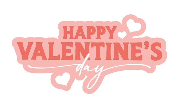 Vector happy valentines day stickers