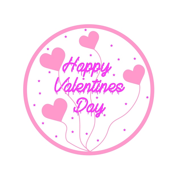 Happy Valentines Day T Shirt Design free vector