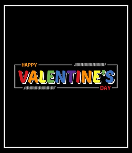 Vector happy valentines day t-shirt design