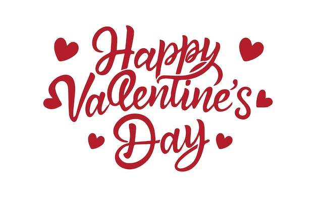 Happy Valentines Day typography vector illustration Romantic Template design for celebrating valent