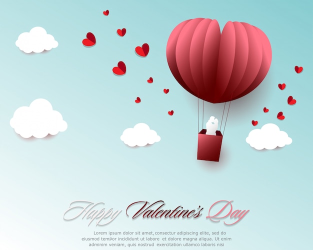 Happy valentines day vector design.